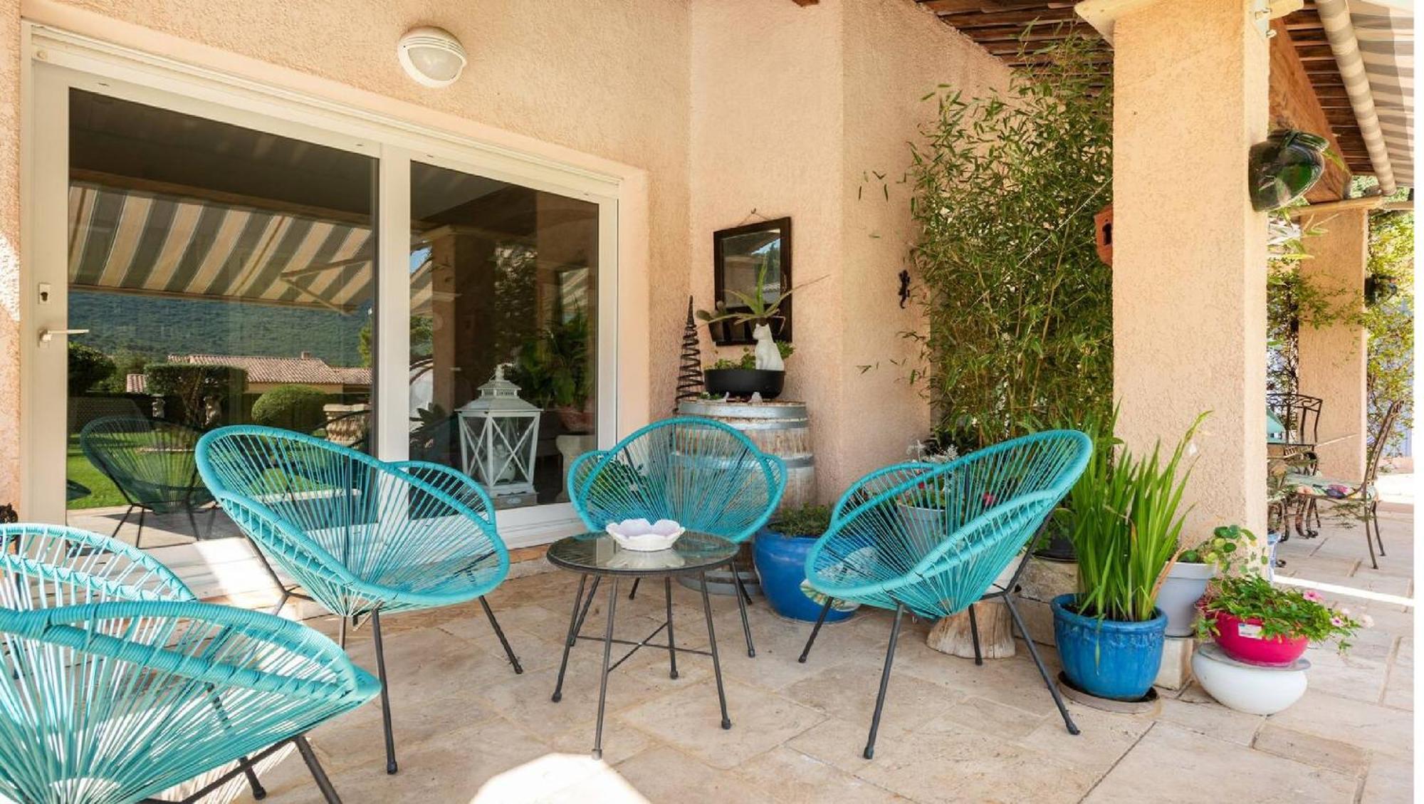 Chambre et table d'hôtes Villa Pomponette Nans-les-Pins Exterior foto